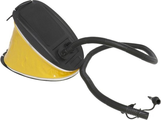 Opblaas luchtpomp voor luchtbedden / rubber boten - Voetpomp 3000 cc / 3 liter van Merkloos