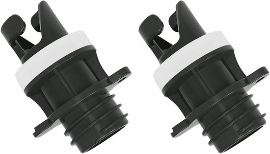 Opblaas Pomp Adapter - Ventiel Connector - Watersport Uitrusting - Snelkoppeling Ontwerp - 5.3cm x 2.3cm - Zwart