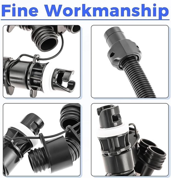 Opblaasadapterset met 7 ventielen voor opblaasbare boten en paddleboards van Bestway