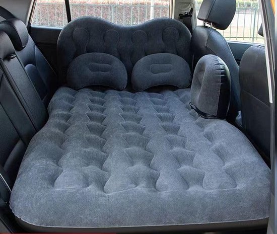 Opblaasbaar Auto Bed - Luchtmatras Kamperen - Comfortabel Slapen - Snel Op te Blazen - Voor Specifieke Auto's - Grijs