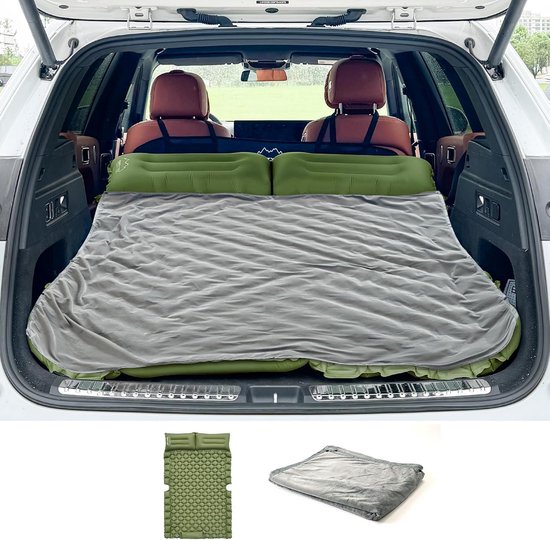 Opblaasbaar Auto en SUV Matras voor 2 Personen - Comfortabel Luchtbed voor Vakantie en Camping van Merkloos