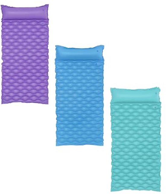 Opblaasbaar Float N Roll Matras - 213 cm x 86 cm - Geschikt voor Zwembad en Strand - Waterbestendig en Ideaal voor de Zomer van Merkloos