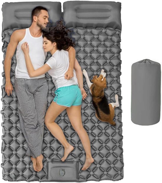 Opblaasbaar Kampeerbed - Dubbel Luchtbed - Buiten Slapen - Compact Opvouwbaar - 190x120x5cm