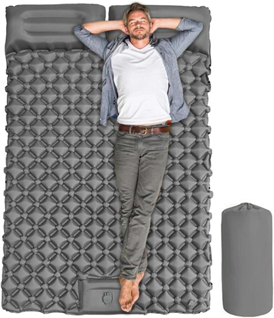 Opblaasbaar Kampeerbed - Slaapmat Waterdicht - Outdoor Slapen - Automatisch Opblaassysteem - 190x120x5 cm - Enkele Attribuut