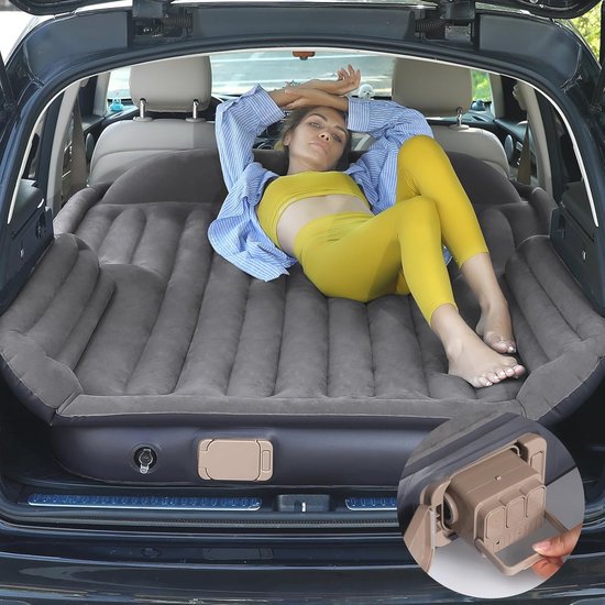 Opblaasbaar luchtbed met elektrische pomp - Snel zelfopblazend matras voor reizen en kamperen van Intex