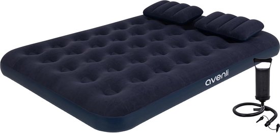 Opblaasbaar Luchtbed voor 2 Personen met Kussens en Luchtpomp - 191 x 137 cm van Intex