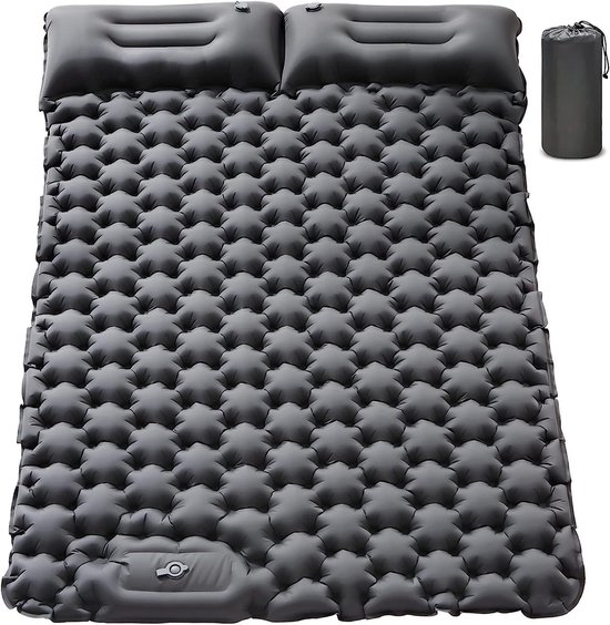 Opblaasbaar Luchtmat Bed - 190x120x5 cm - Vouwbaar Draagbaar PVC - Waterafstotend - Voor Kamperen Outdoor Avonturen