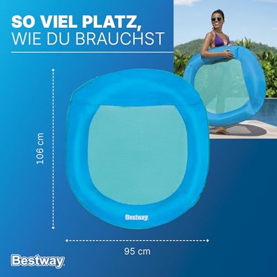 Opblaasbaar matras 106 x 95 cm voor comfort en gemak