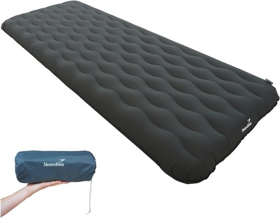 Opblaasbaar Matras 200 x 75 cm voor Kamperen en Wandelen - Lichtgewicht, Compact, en Snelle Ontluchting van Quechua