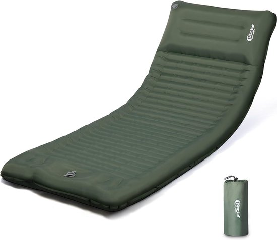 Opblaasbaar matras Campingmat Slaapmat Enkel opgeblazen met voetpomp van Merkloos