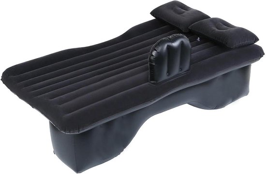Opblaasbaar matras - Luchtbed auto - Comfortabel slapen - Duurzaam materiaal - 70x130 cm - Zwart