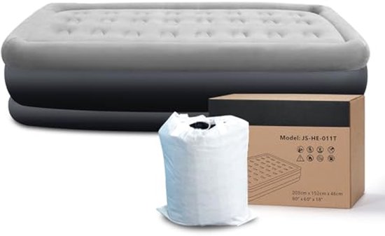 Opblaasbaar Matras met Geïntegreerde Elektrische Pomp | Zelfvullend Dubbel Luchtbed voor Camping en Thuisgebruik | 191 x 99 x 46 cm van Intex
