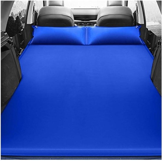 Opblaasbaar Matras - Reis Luchtbed - Comfortabel Slapen - Automatisch Opblazen - Kofferbak Formaat - Blauw