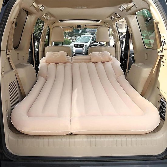 Opblaasbaar Matras - Reis Matras Slaapmat - Reizen in de Auto - Zelfopblazend - Normaal - Beige