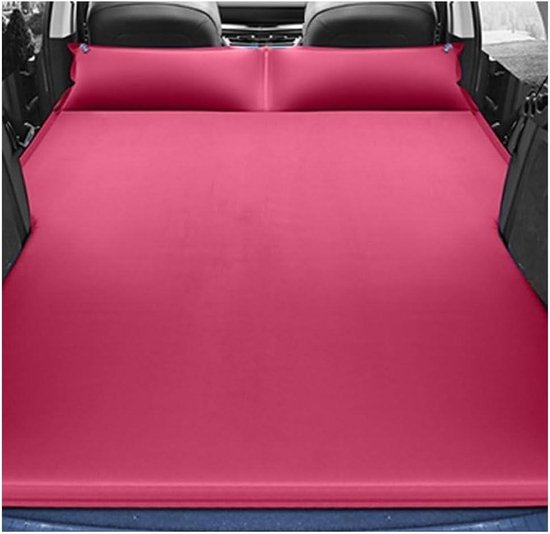 Opblaasbaar Matras - Reisbed Luchtbed - Comfortabel Slapen - Automatisch Opblazen - Voor Auto - Rood
