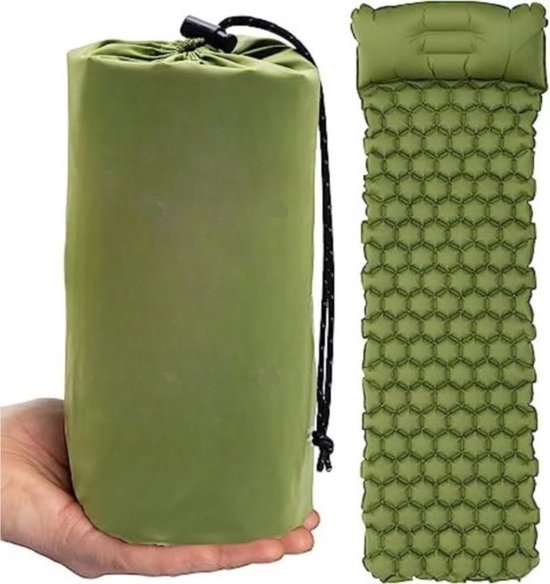 Opblaasbaar Matras Voor Eén Persoon - Comfortabel En Lichtgewicht Voor Outdoor Avonturen - Inflatable Bed Voor Kamperen Of Logeerpartijen van Merkloos