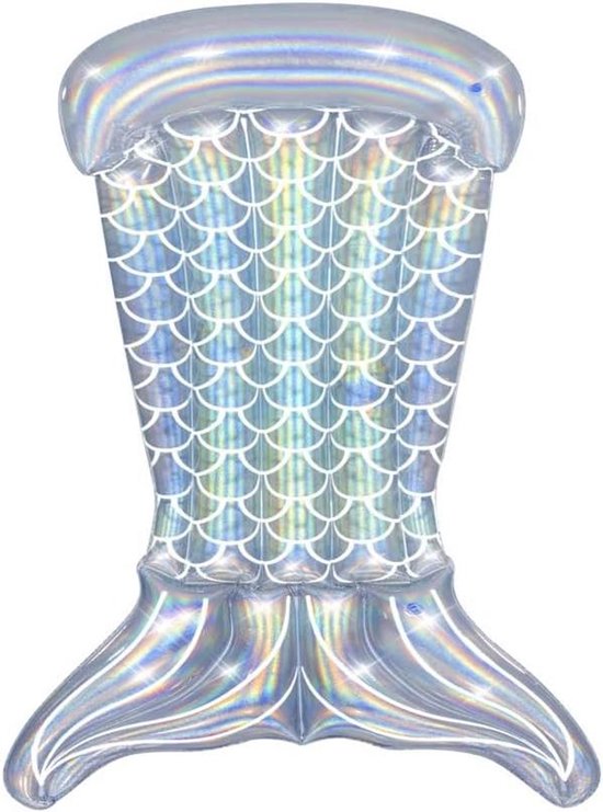 Opblaasbaar Matras - Water Luchtbed - Zomerse Ontspanning - Vrolijk Zeemeermin Design - 193 x 101 cm - Blauw Multicolor