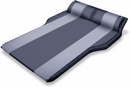 Opblaasbaar Matras - Zelfopblazend Bed - Comfortabel Slapen - Automatische Opblaasfunctie - 130 x 180 cm - Donkergrijs