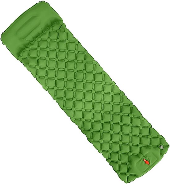 Opblaasbaar Slaapkussen - Kampeer Matras - Kamperen Buiten - Ergonomisch Ontwerp - 190x58x5cm - Blauw