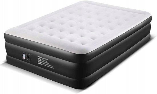 Opblaasbaar Tweepersoons Luchtbed 203x157x47cm met Ingebouwde Pomp van Intex