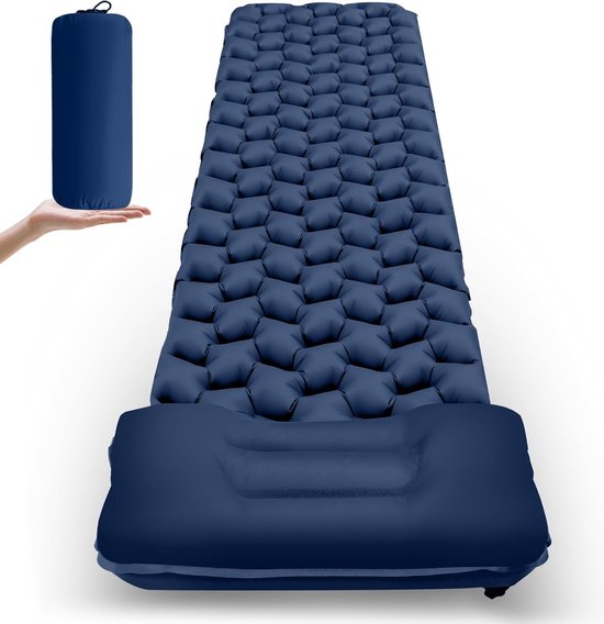 Opblaasbaar Ultralicht Camping Slaapmatras met Kussen, Waterdicht en Compact van Fearstone