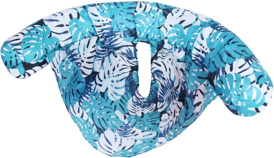 Opblaasbaar Vlot - Waterhangmat Zwembad - Ontspanning op Water - Comfortabele Rugleuning - 73x45 cm - Groen