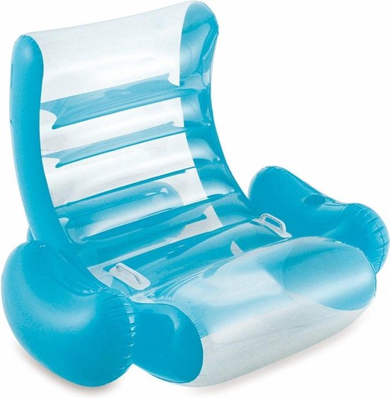 Opblaasbaar Zwembad Ligbed voor Volwassenen - Summer Waves Waterhangmat Vlotter Strandmat waterhangmat van Merkloos