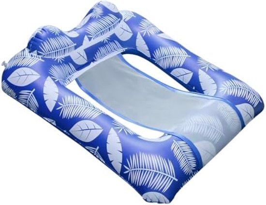 Opblaasbaar zwembed, waterhangmat, opblaasbaar luchtbed, waterhangmat 4-in-1 loungestoel, opblaasbare waterhangmat voor volwassenen, loungestoel, zwembad lounge van Keaiduo