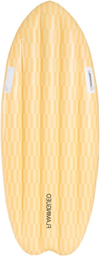 Opblaasbaar Zwemmatras - Watermat Surfplank - Zomerse Ontspanning - Dubbele Handgrepen - 58 x 151 cm - Geel