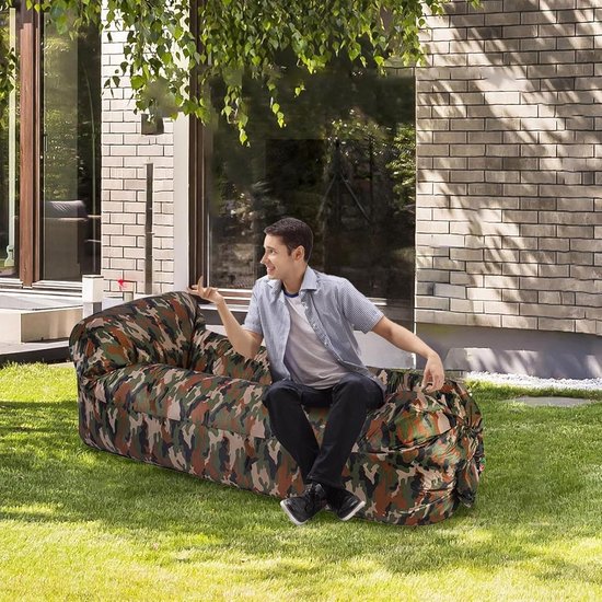 Opblaasbank - Luchtbank Bed - Kamperen Ontspannen - Gelijkmatige drukverdeling - 240x70 cm - Enkel attribuut
