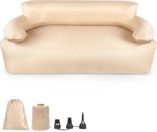 Opblaasbare 2-persoons loungebank met rugleuning en pomp - Ideaal voor binnen en buiten van Intex