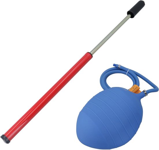 Opblaasbare Afvoer Bung - Testairbag Pijp - Afvoer Testen - Eenvoudig Op te Blazen - 6" (150mm) - Blauw van Merkloos