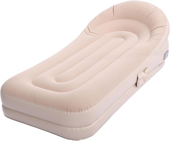 Opblaasbare Bank - Luchtbank Lounger - Buiten Ontspannen - Ingebouwde Snelle Pomp - 200x90cm - Blauw