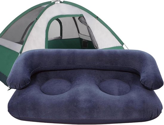 Opblaasbare Bank - Luchtbank Sofa - Kamperen Ontspannen - Schadebestendige Constructie - 135 x 66 x 45 cm - Enkel attribuut