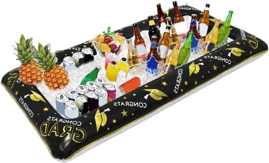 Opblaasbare Bar - Koeler Tafel - Feest Organiseren - Slimme Watercontrole - 129x64x14 cm - Wit