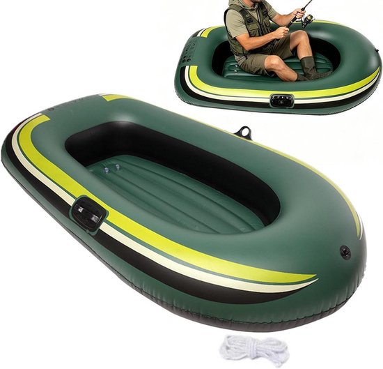 Opblaasbare boot - Drijvend vlot - Watersport plezier - Verdikt antislip design - 90 x 140 cm - Blauw