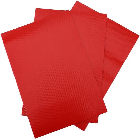 Opblaasbare Boot Reparatie - PVC Patch Kit - Watersport Reparatie - Stevig Waterdicht Materiaal - 10 x 15 cm - Rood
