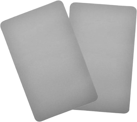 Opblaasbare Boot Reparatiepleisters - Zwembad Patch - Gaten Dichten - Duurzaam PVC Materiaal - 18 x 10 cm - Grijs van Merkloos