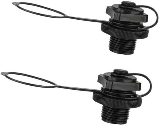 Opblaasbare Boot Ventiel - Reserve Luchtventiel - Watersport Reparaties - Kunststof Schroefontwerp - 229 mm Kaliber - Zwart van Merkloos