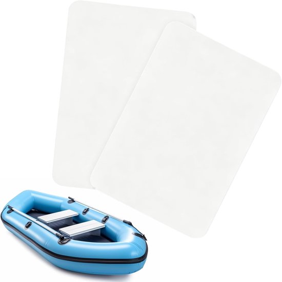 Opblaasbare Bootreparatiepleisters - Wit - 18 x 10 cm - PVC Reparatieset voor Zwembadpatches
