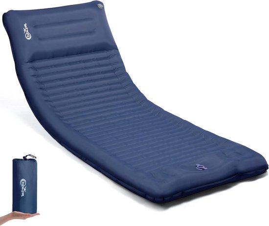 Opblaasbare Camping Matras - Lichtgewicht en Draagbaar - Enkele 10 cm Dikte van Merkloos