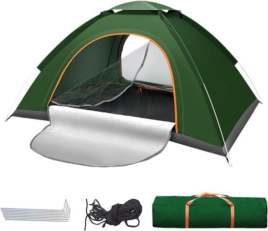 Opblaasbare Camping Tent - Kampeertent Outdoor - Kamperen en Backpacken - Eenvoudige Opbouw - 200x150x125cm - Groen