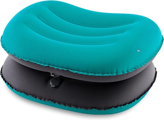 Opblaasbare Campingkussens - Ultralicht 90 g/stuks - Waterdicht en Compact - Voor Strand, Zonnebank en Camping - Set van 2 van Fostoy