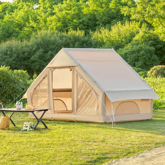 Opblaasbare campingtent voor 4-6 personen - Eenvoudig op te zetten en waterdicht van Merkloos