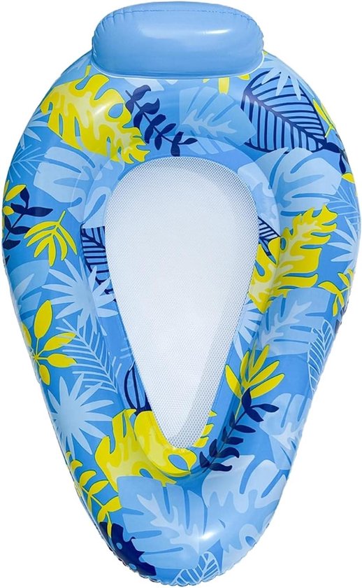 Opblaasbare drijver - Watermat Zomer - Ontspannen in water - Mesh bodem - 145 x 95 cm - Niet gespecificeerd