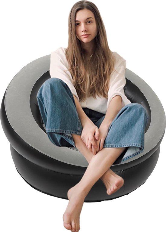 Opblaasbare Ergonomische Bank voor Buitenactiviteiten - Draagbare Luchtbank van Merkloos