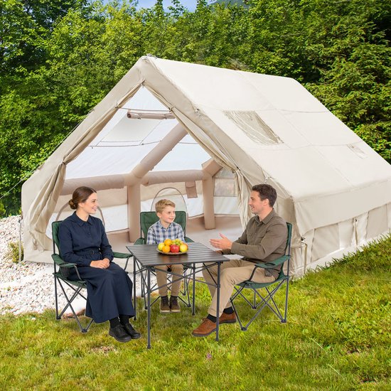 Opblaasbare Glamping Tent voor 2-3 Personen – Waterdichte Camping Tent 300 × 400 × 210 cm