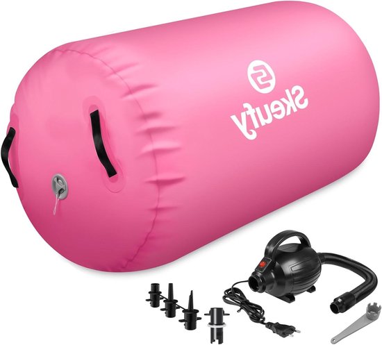 Opblaasbare Gymnastiekmat - Air Track Rol - Turnen en Yoga - Inclusief Elektrische Pomp - 120 x 90 cm - Groen