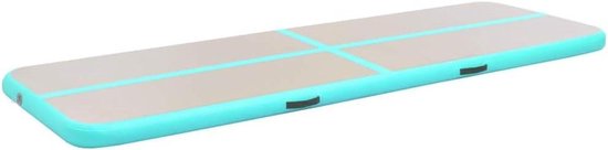 Opblaasbare Gymnastiekmat - Airtrack Trainingsmat - Sport Training - Inclusief Pomp - Tot 700 cm - Grijs Roze