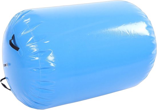 Opblaasbare Gymnastiekmat - Luchtroller Trainingsmat - Thuis Gymnastiek Training - Draagbaar PVC Ontwerp - 0.6 x 0.8 Meter - Blauw